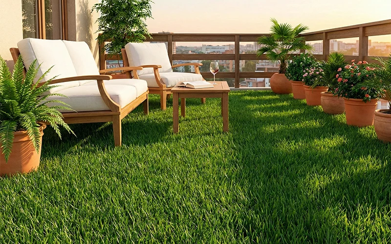 Paisajismo y Jardines: Césped Sintético Premium